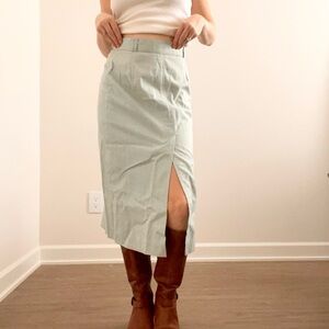Vintage Bobbie Brooks Light Blue Pencil Skirt